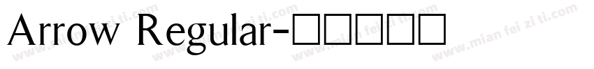 Arrow Regular字体转换